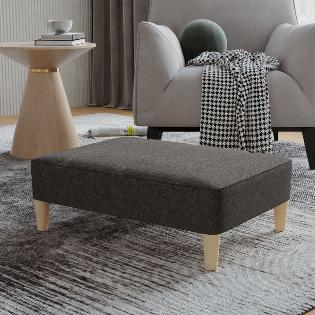 Fußhocker Dunkelgrau 78x56x32 cm Stoff