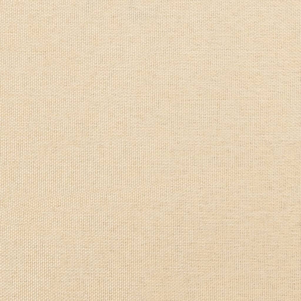 Fußhocker Creme 78x56x32 cm Stoff