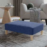 Thumbnail for Fußhocker Blau 78x56x32 cm Stoff