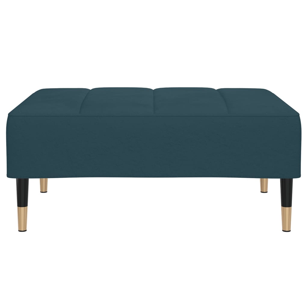 Fußhocker Blau 78x56x32 cm Samt