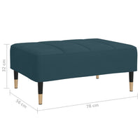 Thumbnail for Fußhocker Blau 78x56x32 cm Samt