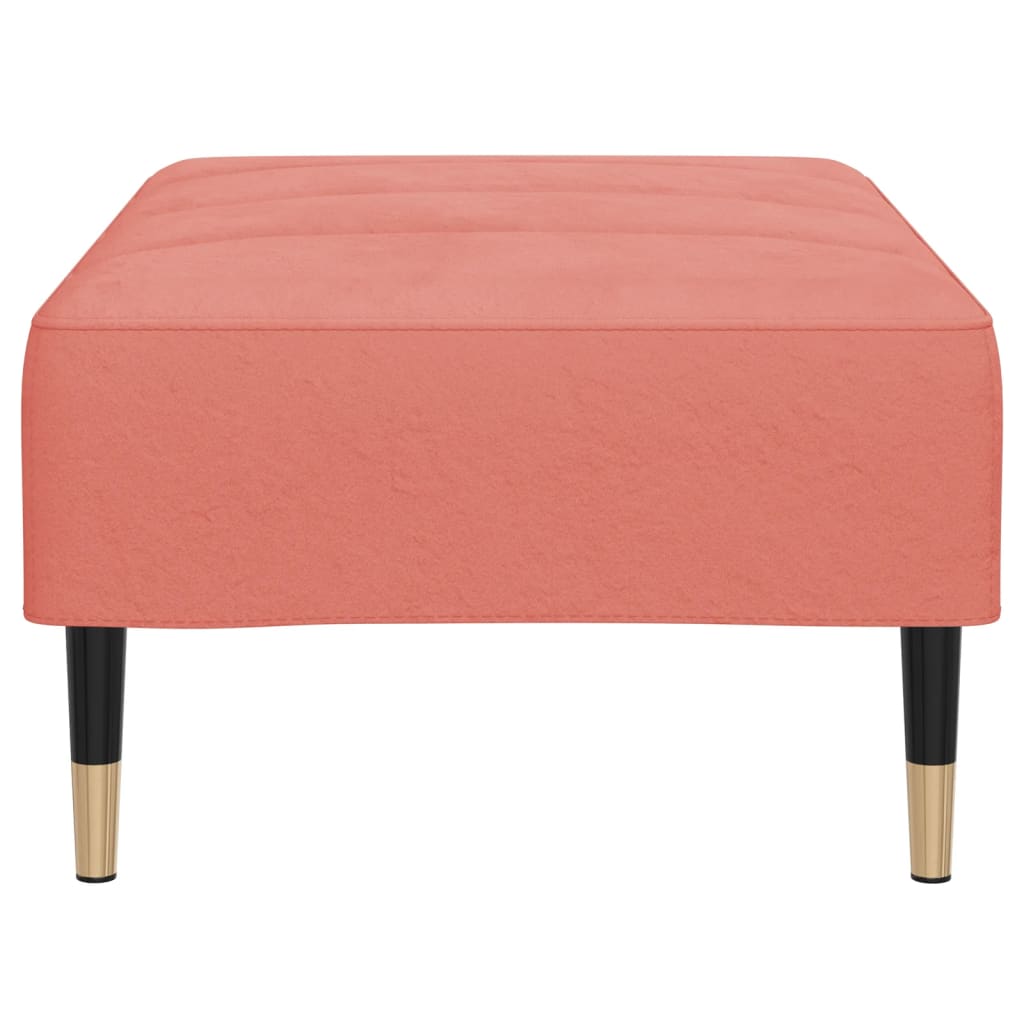 Fußhocker Rosa 78x56x32 cm Samt