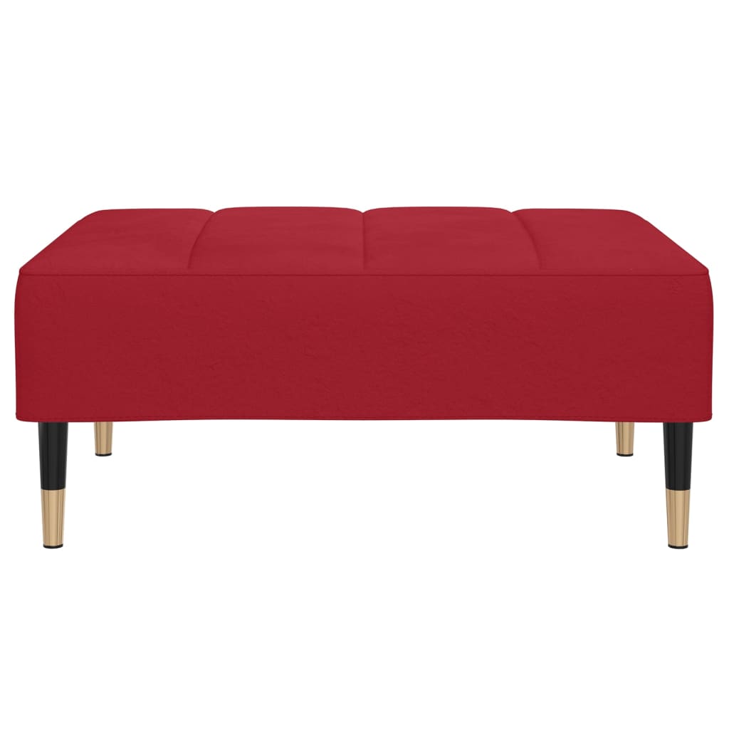 Fußhocker Weinrot 78x56x32 cm Samt