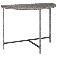 Thumbnail for Gartentisch Grau 100x50x75 cm Poly Rattan