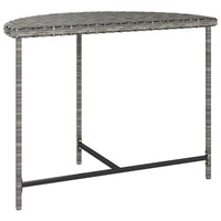 Thumbnail for Gartentisch Grau 100x50x75 cm Poly Rattan