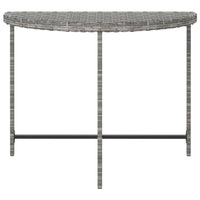 Thumbnail for Gartentisch Grau 100x50x75 cm Poly Rattan