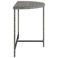 Thumbnail for Gartentisch Grau 100x50x75 cm Poly Rattan