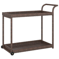 Thumbnail for Barwagen Braun 100x45x83 cm Poly Rattan