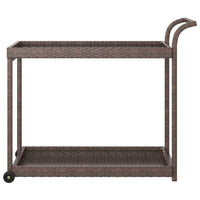 Thumbnail for Barwagen Braun 100x45x83 cm Poly Rattan