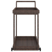 Thumbnail for Barwagen Braun 100x45x83 cm Poly Rattan