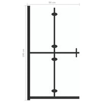 Thumbnail for Faltbare begehbare Duschwand Transparentes ESG Glas 90x190 cm