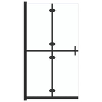 Thumbnail for Faltbare begehbare Duschwand Transparentes ESG Glas 120x190 cm