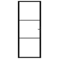 Thumbnail for Innentür ESG Glas und Aluminium 93x201,5 cm Schwarz