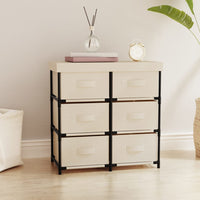 Thumbnail for Lagerschrank mit 6 Schubladen 55×29×55 cm Creme Stahl