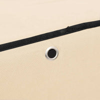 Thumbnail for Schuhschrank Creme 60x28x90 cm Stoff