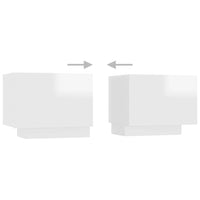 Thumbnail for TV-Schrank mit LED-Leuchten Hochglanz-Weiß 180x35x40 cm