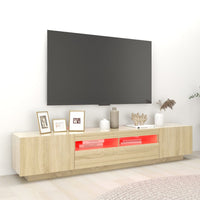 Thumbnail for TV-Schrank mit LED-Leuchten Sonoma-Eiche 200x35x40 cm