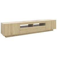 Thumbnail for TV-Schrank mit LED-Leuchten Sonoma-Eiche 200x35x40 cm