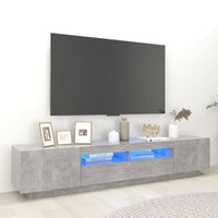 Thumbnail for TV-Schrank mit LED-Leuchten Betongrau 200x35x40 cm