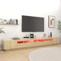 Thumbnail for TV-Schrank mit LED-Leuchten Sonoma-Eiche 300x35x40 cm
