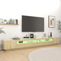 Thumbnail for TV-Schrank mit LED-Leuchten Sonoma-Eiche 300x35x40 cm