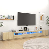 Thumbnail for TV-Schrank mit LED-Leuchten Sonoma-Eiche 300x35x40 cm