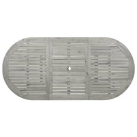 Thumbnail for Garten-Esstisch (120-170)x80x75 cm Massivholz Akazie