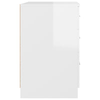 Thumbnail for Nachttisch Hochglanz-Weiß 40x40x63 cm Holzwerkstoff