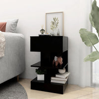 Thumbnail for Nachttische 2 Stk. Schwarz 40x35x65 cm