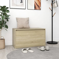 Thumbnail for Flurbank 80x40x45 cm Sonoma-Eiche Holzwerkstoff
