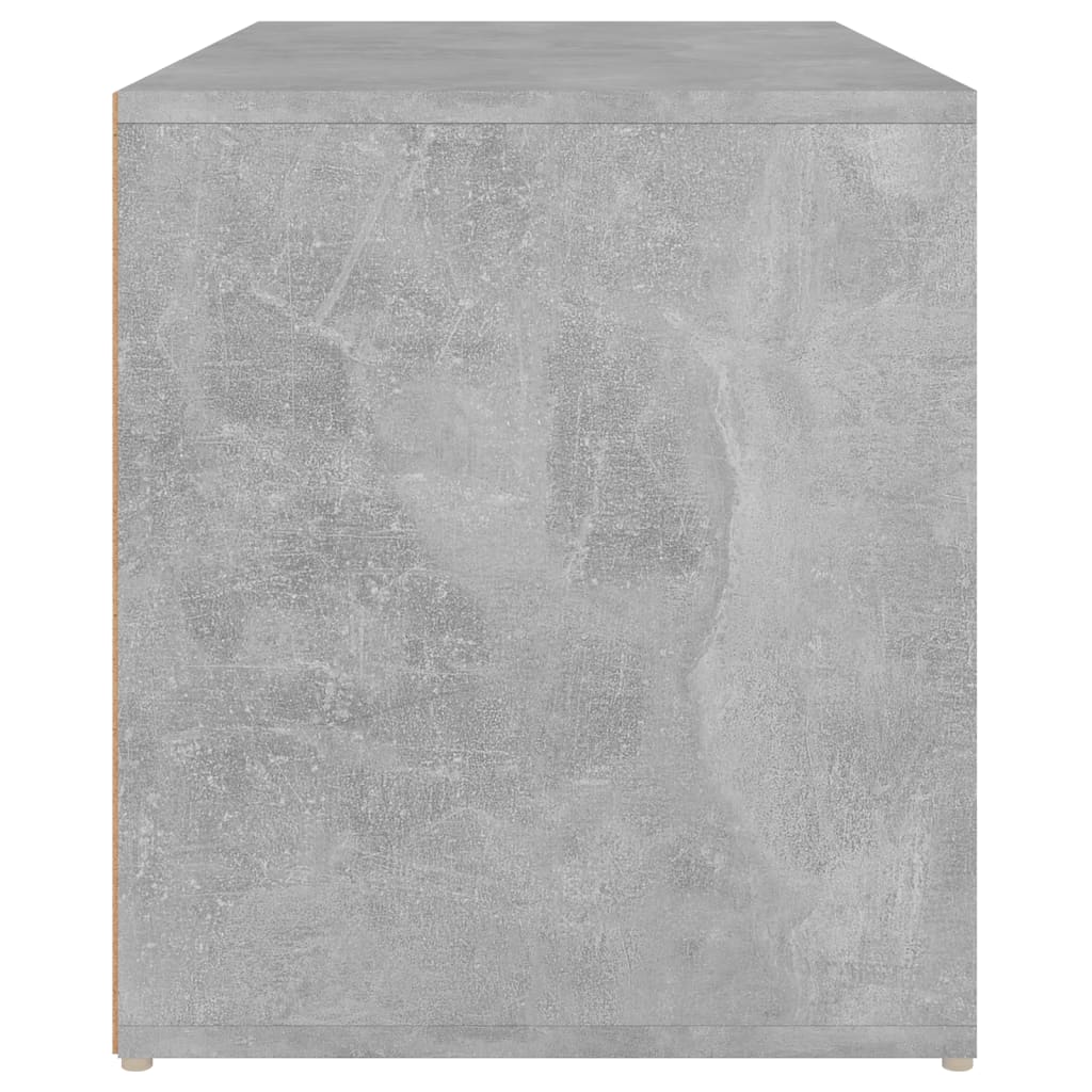 Flurbank 80x40x45 cm Betongrau Spanplatte