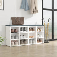 Thumbnail for Schuhregale 2 Stk. Weiß 52,5x30x50 cm