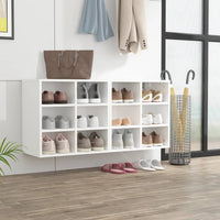 Thumbnail for Schuhregale 2 Stk. Weiß 52,5x30x50 cm