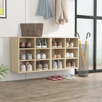 Thumbnail for Schuhregale 2 Stk. Sonoma-Eiche 52,5x30x50 cm