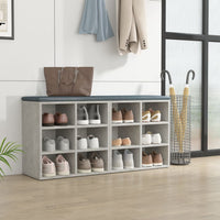 Thumbnail for Schuhregale 2 Stk. Betongrau 52,5x30x50 cm