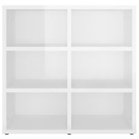 Thumbnail for Schuhregal Hochglanz-Weiß 52,5x30x50 cm