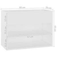 Thumbnail for Schuhbank Weiß 60x30x45 cm Holzwerkstoff