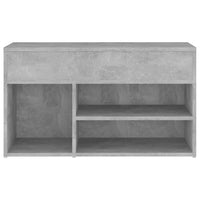 Thumbnail for Schuhbank 80x30x45 cm Spanplatte Betongrau