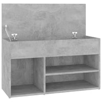 Thumbnail for Schuhbank 80x30x45 cm Spanplatte Betongrau