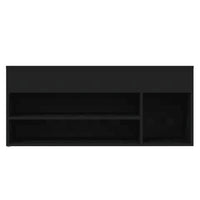 Thumbnail for Schuhbank Schwarz 105x30x45 cm Holzwerkstoff