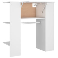 Thumbnail for Flurschrank Weiß 97,5x37x99 cm Holzwerkstoff
