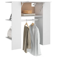 Thumbnail for Flurschrank Weiß 97,5x37x99 cm Holzwerkstoff