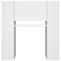 Thumbnail for Flurschrank Weiß 97,5x37x99 cm Holzwerkstoff