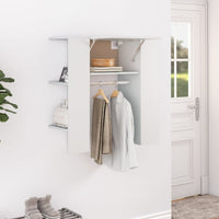 Thumbnail for Flurschrank Weiß 97,5x37x99 cm Holzwerkstoff