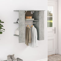 Thumbnail for Flurschrank Betongrau 97,5x37x99 cm Holzwerkstoff