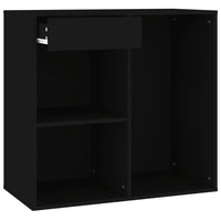 Thumbnail for Kosmetikschrank Schwarz 80x40x75 cm Holzwerkstoff