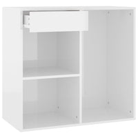 Thumbnail for Kosmetikschrank Hochglanz-Weiß 80x40x75 cm Holzwerkstoff