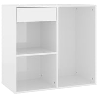 Thumbnail for Kosmetikschrank Hochglanz-Weiß 80x40x75 cm Holzwerkstoff