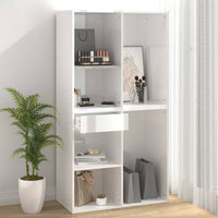 Thumbnail for Kosmetikschrank Hochglanz-Weiß 80x40x75 cm Holzwerkstoff