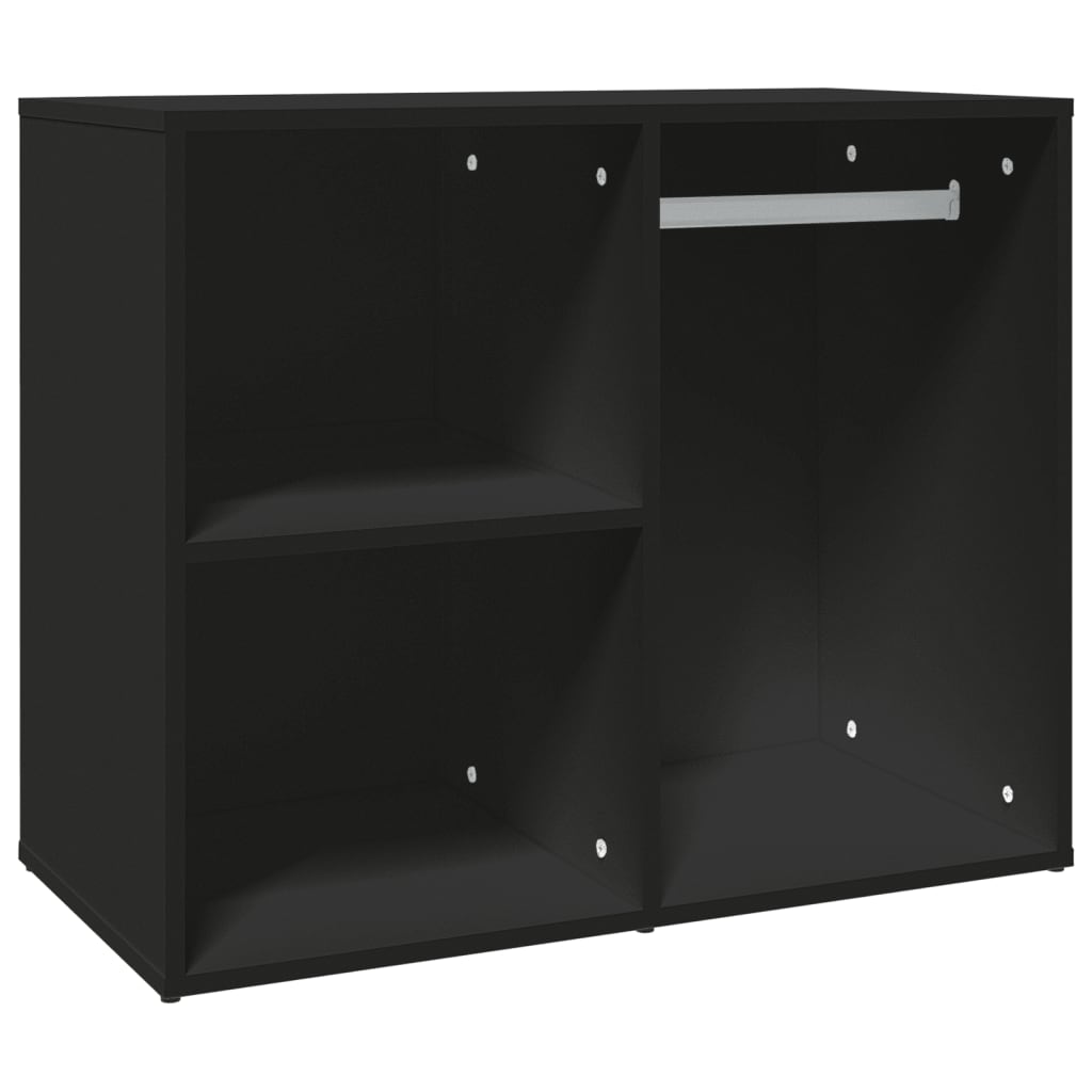 Kleiderschrank Schwarz 80x40x65 cm Holzwerkstoff